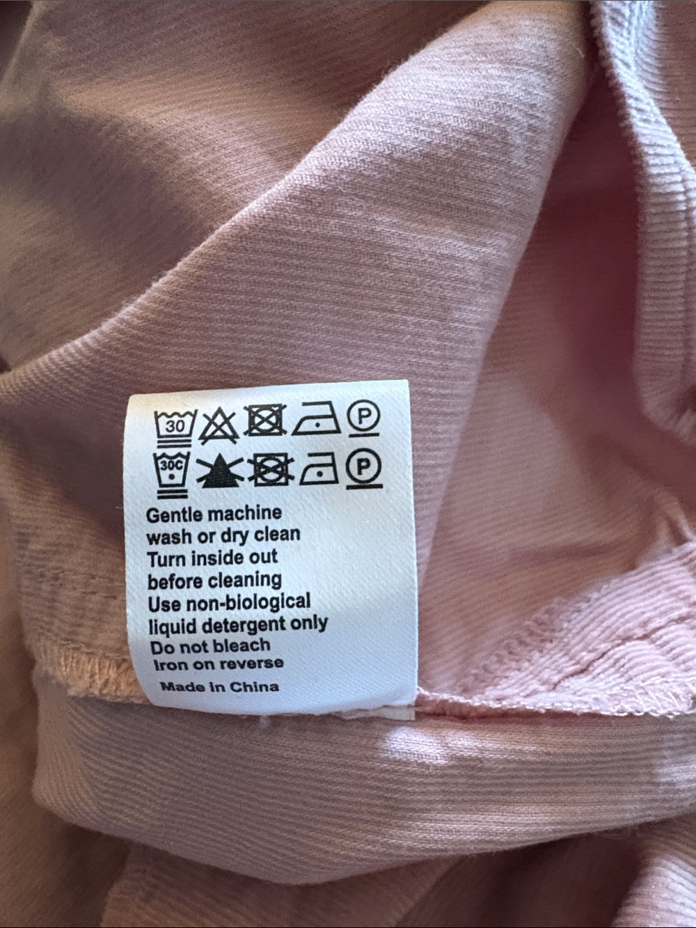 ME+EM Micro Cord Super Soft Pink Ruffle-Neck Button-Front Shirt - Picture 7 of 11